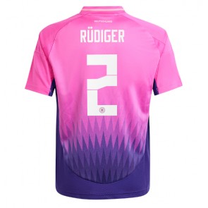 Germany Antonio Rudiger #2 Replica Away Stadium Shirt Euro 2024 Short Sleeve